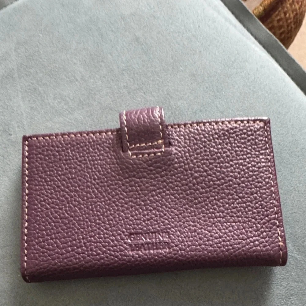 Purple Leather Wallet